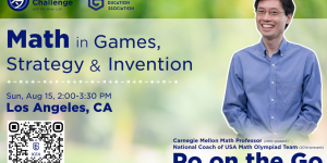 Prof. Po-Shen Loh: Math in Games, Strategy and Invention (Canceled)