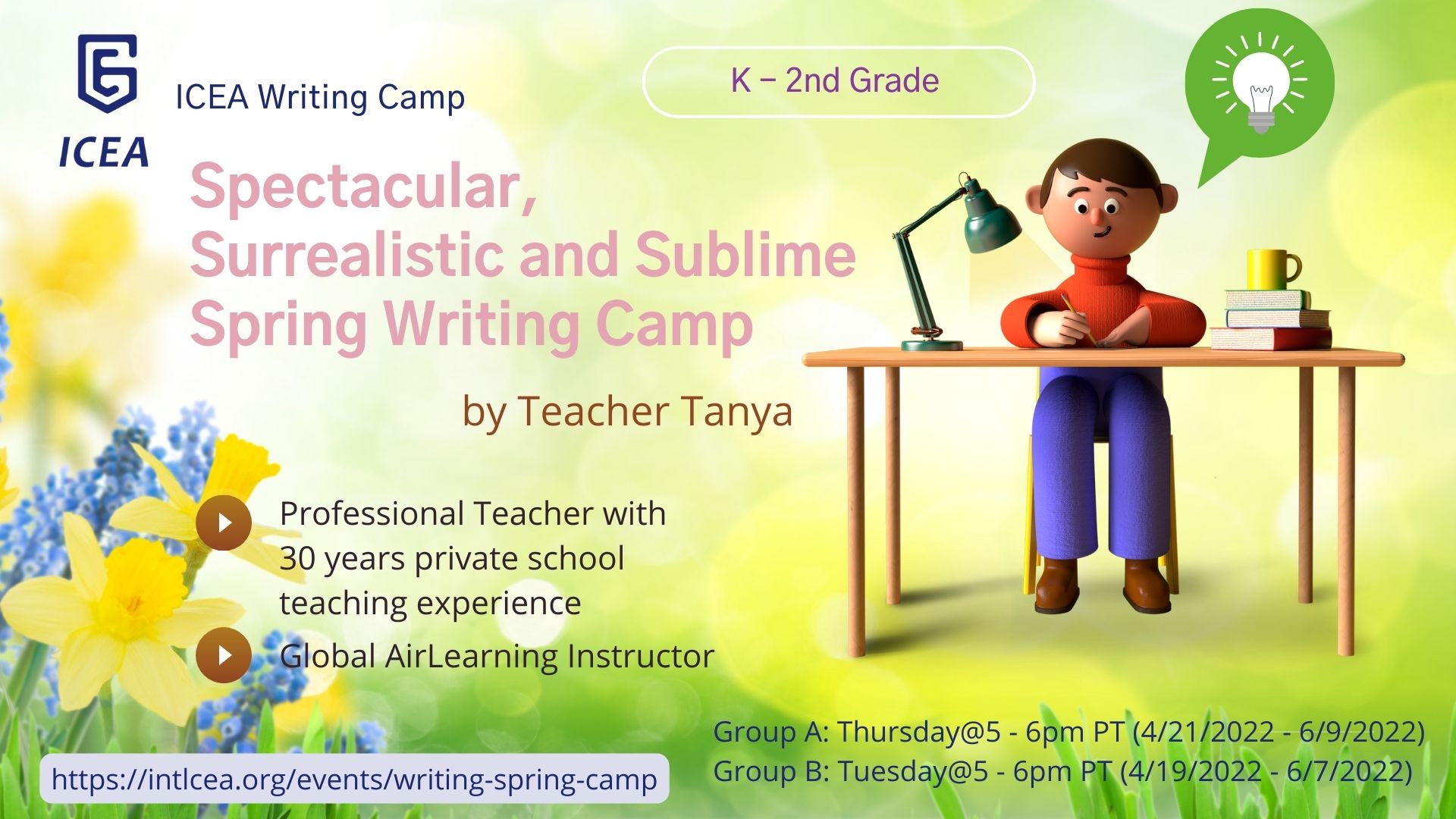 Spectacular, Surrealistic and Sublime Spring Writing Camp
