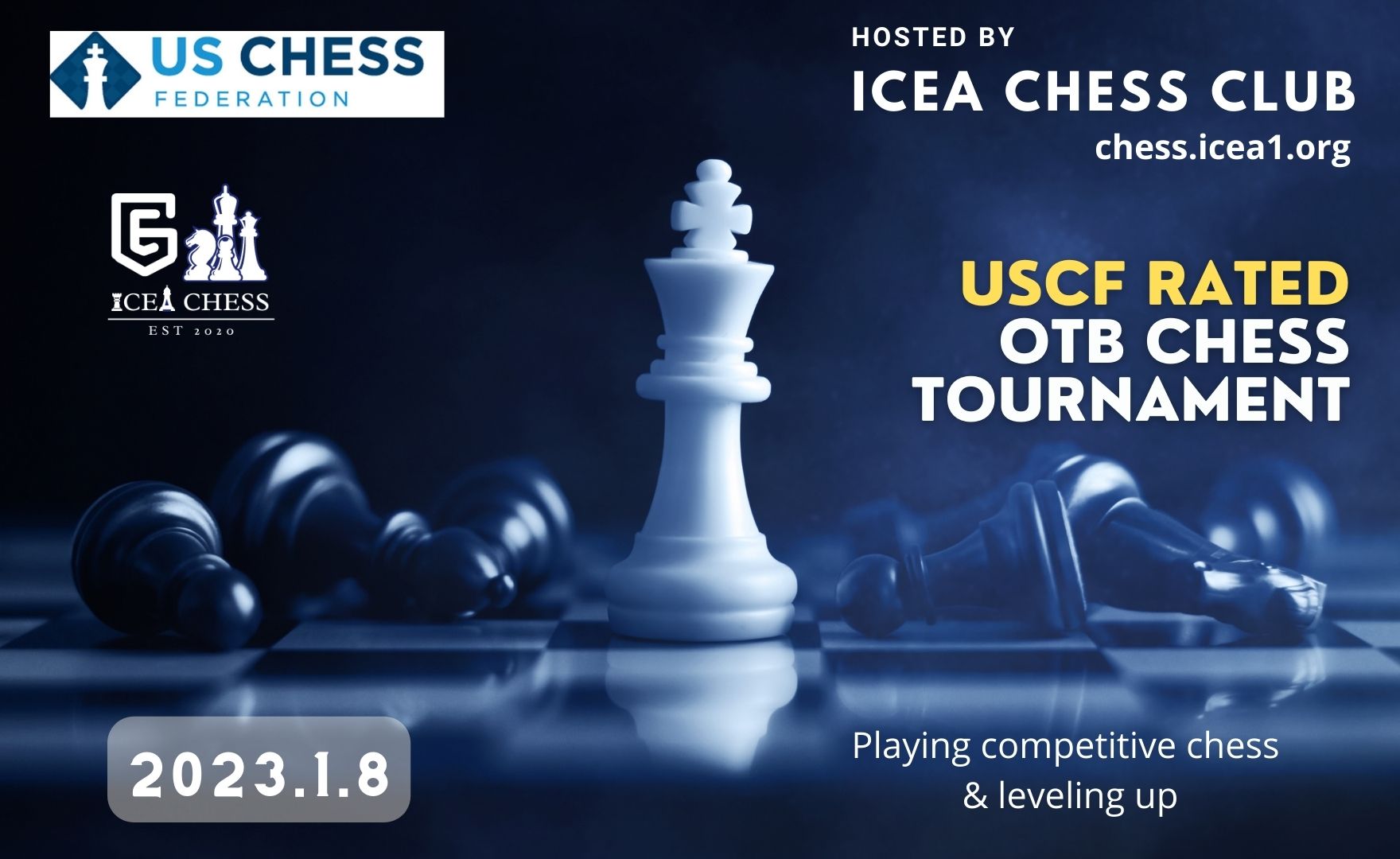 ICEA 2023 January OTB Chess Tournaments [Jan. 8]
