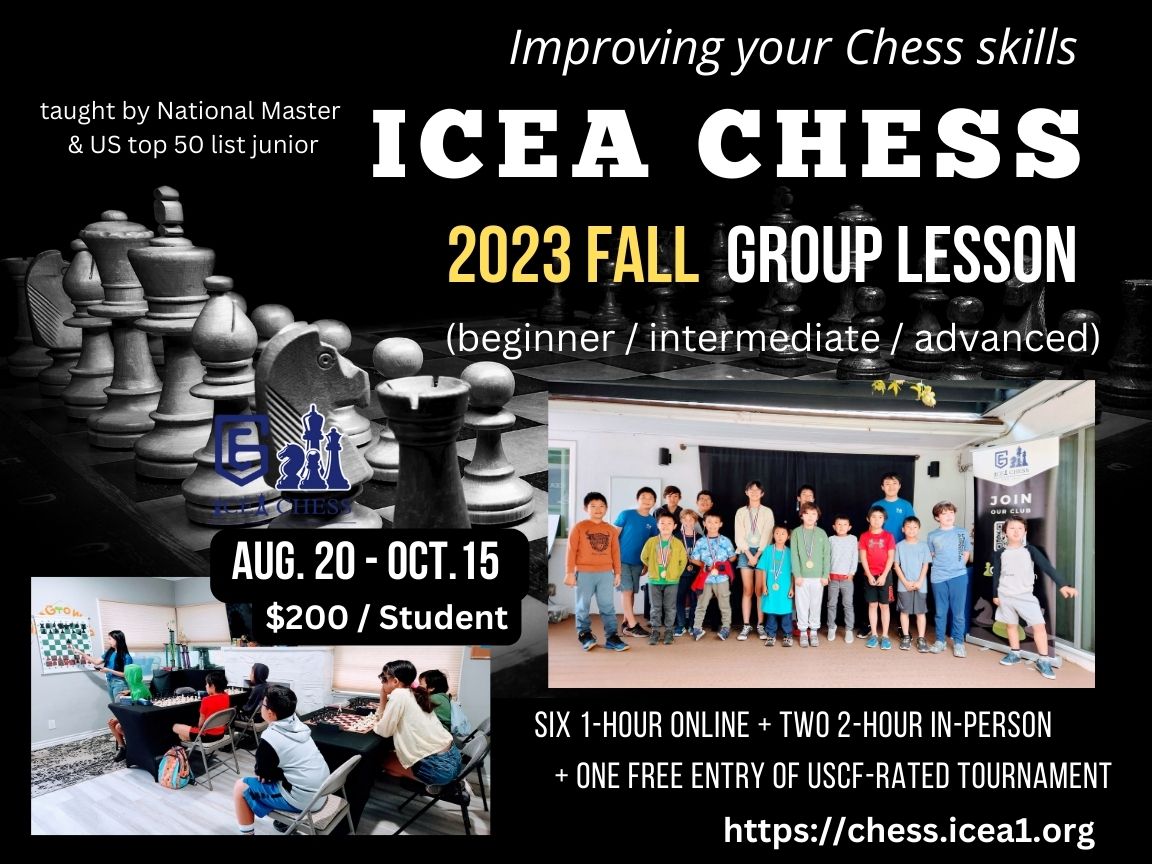ICEA Chess 2023 Fall Group Lesson